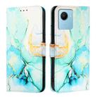 For Realme C30 4G / Narzo 50i Prime / C30s PT003 Marble Pattern Flip Leather Phone Case(Green) - 2