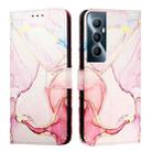 For Realme C65 4G Global PT003 Marble Pattern Flip Leather Phone Case(Rose Gold) - 2