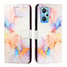 For Realme GT Neo 3T PT003 Marble Pattern Flip Leather Phone Case(Galaxy Marble White) - 2