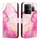 For Realme GT3 5G / Realme GT Neo 5 240W PT003 Marble Pattern Flip Leather Phone Case(Pink Purple Gold) - 2