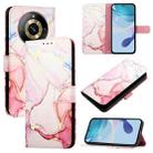 For Realme Narzo 60 Pro Global PT003 Marble Pattern Flip Leather Phone Case(Rose Gold) - 1