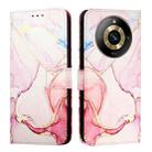 For Realme Narzo 60 Pro Global PT003 Marble Pattern Flip Leather Phone Case(Rose Gold) - 2