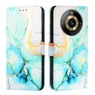 For Realme Narzo 60 Pro Global PT003 Marble Pattern Flip Leather Phone Case(Green) - 2