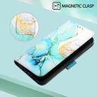 For Realme GT 6T 5G Global PT003 Marble Pattern Flip Leather Phone Case(Green) - 2