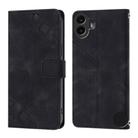 For Nothing CMF Phone 1 Skin-feel Embossed Leather Phone Case(Black) - 3