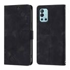 For OnePlus 9R / 8T Skin-feel Embossed Leather Phone Case(Black) - 2