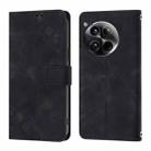 For OnePlus 12 5G Global Skin-feel Embossed Leather Phone Case(Black) - 2