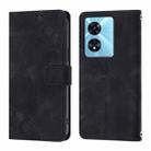 For OnePlus Nord N300 Skin-feel Embossed Leather Phone Case(Black) - 2