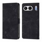 For OnePlus Nord 4 5G Global Skin-feel Embossed Leather Phone Case(Black) - 2