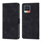 For Realme 8 / 8 Pro Skin-feel Embossed Leather Phone Case(Black) - 2