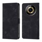 For Realme 11 4G Global Skin-feel Embossed Leather Phone Case(Black) - 2