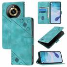 For Realme Narzo 60 Pro Global Skin-feel Embossed Leather Phone Case(Green) - 1