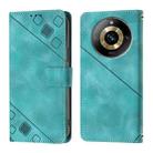 For Realme Narzo 60 Pro Global Skin-feel Embossed Leather Phone Case(Green) - 2