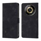 For Realme Narzo 60 Pro Global Skin-feel Embossed Leather Phone Case(Black) - 2