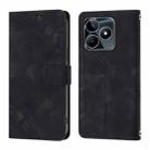 For Realme Note 50 4G Global / Realme C51 4G Skin-feel Embossed Leather Phone Case(Black) - 2