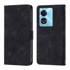 For Realme Narzo 50 5G / Realme V23 Skin-feel Embossed Leather Phone Case(Black) - 2