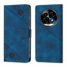 For Realme 13 Pro 5G / 13 Pro+ 5G Skin-feel Embossed Leather Phone Case(Blue) - 3