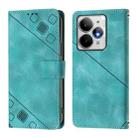 For Realme Neo7 Turbo 5G Skin-feel Embossed Leather Phone Case(Green) - 2