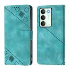 For Realme V70 / 14x Global / C75 5G Skin-feel Embossed Leather Phone Case(Green) - 2