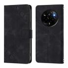 For Realme Narzo 80 Pro / 14 Pro 5G India Skin-feel Embossed Leather Phone Case(Black) - 2