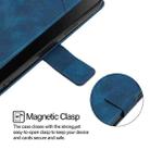 For Realme P4 Pro 5G Skin-feel Embossed Leather Phone Case(Blue) - 3