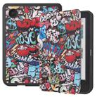 For KOBO Clara Colour / BW Painted Voltage Caster TPU Leather Smart Tablet Case(Graffiti) - 1