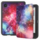 For KOBO Clara Colour / BW Painted Voltage Caster TPU Leather Smart Tablet Case(Milky Way) - 1