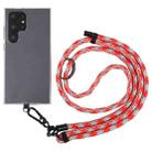 8mm Adjustable Phone Anti-lost Neck Chain Nylon Crossbody Lanyard, Adjustable Length: about 75-135cm(Grey Red) - 1