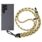 8mm Adjustable Phone Anti-lost Neck Chain Nylon Crossbody Lanyard, Adjustable Length: about 75-135cm(Light Yellow Green) - 1