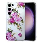 For Samsung Galaxy S24 Ultra 5G Colored Drawing Pattern TPU Phone Case(Rose Flower) - 1