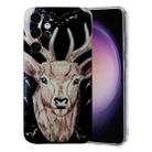 For Samsung Galaxy S24 Ultra 5G Colored Drawing Pattern TPU Phone Case(Deer) - 1