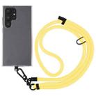 8mm Solid Color Adjustable Phone Anti-lost Neck Chain Nylon Crossbody Lanyard, Adjustable Length: about 75-135cm(Yellow) - 1