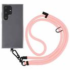 8mm Solid Color Adjustable Phone Anti-lost Neck Chain Nylon Crossbody Lanyard, Adjustable Length: about 75-135cm(Pink) - 1