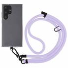 8mm Solid Color Adjustable Phone Anti-lost Neck Chain Nylon Crossbody Lanyard, Adjustable Length: about 75-135cm(Purple) - 1