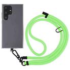 8mm Solid Color Adjustable Phone Anti-lost Neck Chain Nylon Crossbody Lanyard, Adjustable Length: about 75-135cm(Green) - 1