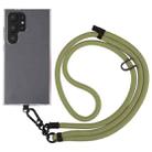 8mm Solid Color Adjustable Phone Anti-lost Neck Chain Nylon Crossbody Lanyard, Adjustable Length: about 75-135cm(Army Green) - 1