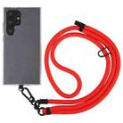10mm Solid Color Adjustable Phone Anti-lost Neck Chain Nylon Crossbody Lanyard, Adjustable Length: about 75-135cm(Red) - 1