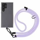 10mm Solid Color Adjustable Phone Anti-lost Neck Chain Nylon Crossbody Lanyard, Adjustable Length: about 75-135cm(Purple) - 1