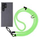 10mm Solid Color Adjustable Phone Anti-lost Neck Chain Nylon Crossbody Lanyard, Adjustable Length: about 75-135cm(Green) - 1