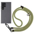 10mm Solid Color Adjustable Phone Anti-lost Neck Chain Nylon Crossbody Lanyard, Adjustable Length: about 75-135cm(Army Green) - 1