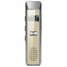 JNN Q7 Mini Portable Voice Recorder with OLED Screen, Memory:4GB(Grey+Gold) - 1