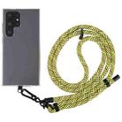 8mm Twill Texture Adjustable Phone Anti-lost Neck Chain Nylon Crossbody Lanyard, Adjustable Length: about 75-135cm(Green Brown) - 1