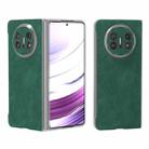 For Huawei Mate X5 PU Leather Frosted Transparent Edge Phone Case(Green) - 1