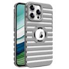 For iPhone 15 Pro Max Hollow Heat Dissipation MagSafe Magnetic PC Phone Case(Grey) - 1