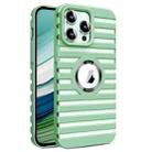 For iPhone 14 Pro Max Hollow Heat Dissipation MagSafe Magnetic PC Phone Case(Green) - 1