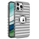 For iPhone 12 Pro Max Hollow Heat Dissipation MagSafe Magnetic PC Phone Case(Grey) - 1