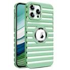 For iPhone 12 Pro Hollow Heat Dissipation MagSafe Magnetic PC Phone Case(Green) - 1