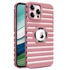 For iPhone 12 Pro Hollow Heat Dissipation MagSafe Magnetic PC Phone Case(Pink) - 1