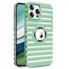 For iPhone 11 Pro Max Hollow Heat Dissipation MagSafe Magnetic PC Phone Case(Green) - 1