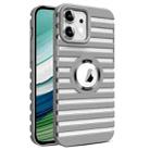 For iPhone 11 Hollow Heat Dissipation MagSafe Magnetic PC Phone Case(Grey) - 1